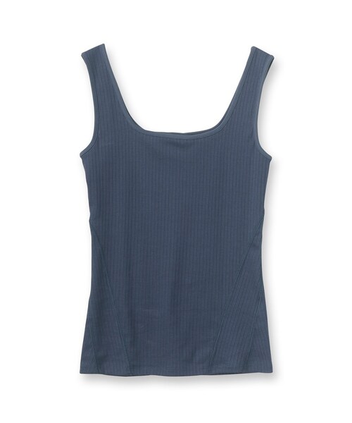 DRESSTERIOR（ドレステリア）の「◆【otonaMUSE5月号掲載】スクエアリブタンク（タンクトップ・レディース・ホワイト/ブラック/ブルー・34/36/38）」の11枚目の写真
