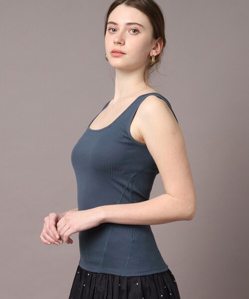 DRESSTERIOR（ドレステリア）の「◆【otonaMUSE5月号掲載】スクエアリブタンク（タンクトップ・レディース・ホワイト/ブラック/ブルー・34/36/38）」の17枚目の写真