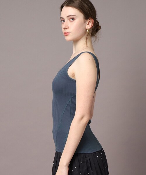 DRESSTERIOR（ドレステリア）の「◆【otonaMUSE5月号掲載】スクエアリブタンク（タンクトップ・レディース・ホワイト/ブラック/ブルー・34/36/38）」の8枚目の写真
