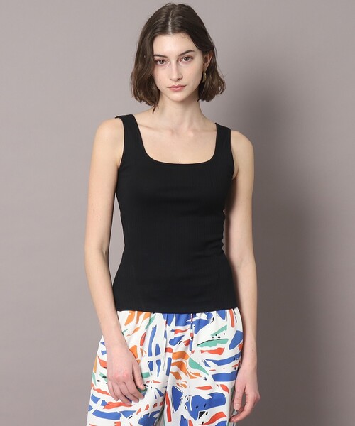 DRESSTERIOR（ドレステリア）の「◆【otonaMUSE5月号掲載】スクエアリブタンク（タンクトップ・レディース・ホワイト/ブラック/ブルー・34/36/38）」の12枚目の写真