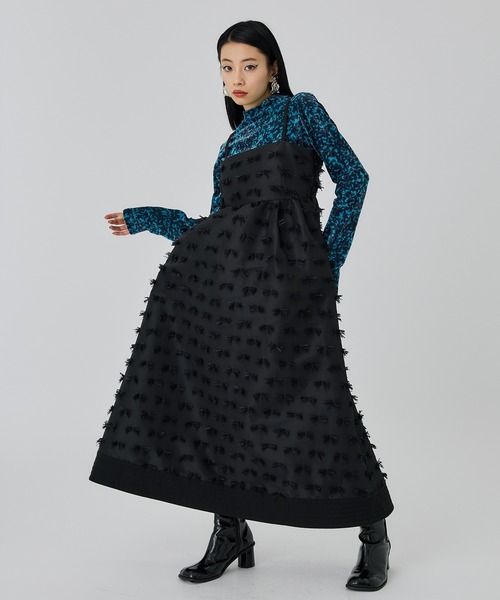 UNITED TOKYO(ユナイテッドトウキョウ)の「ポメラジャガードキャミドレス(ドレス・レディース・ブラック・FREE)」の10枚目の写真