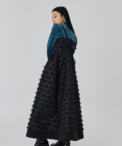 UNITED TOKYO(ユナイテッドトウキョウ)の「ポメラジャガードキャミドレス(ドレス・レディース・ブラック・FREE)」の7枚目の写真