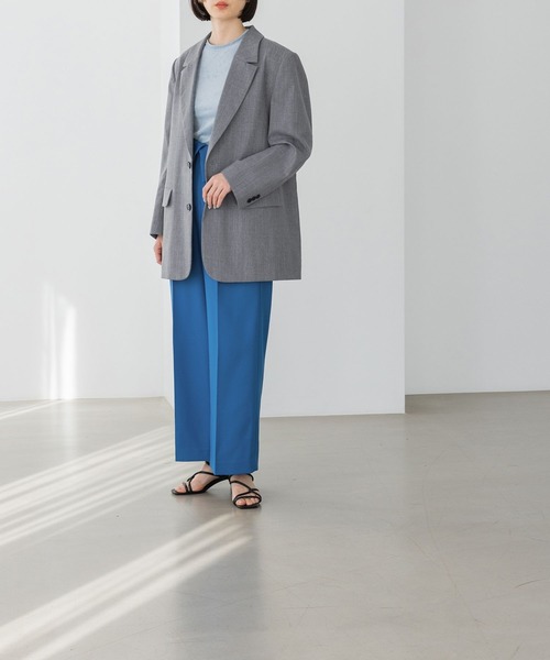 yuw（ユウ）の「テーラードジャケット　188867（テーラードジャケット・レディース・グレー/ネイビー・FREE）」の3枚目の写真