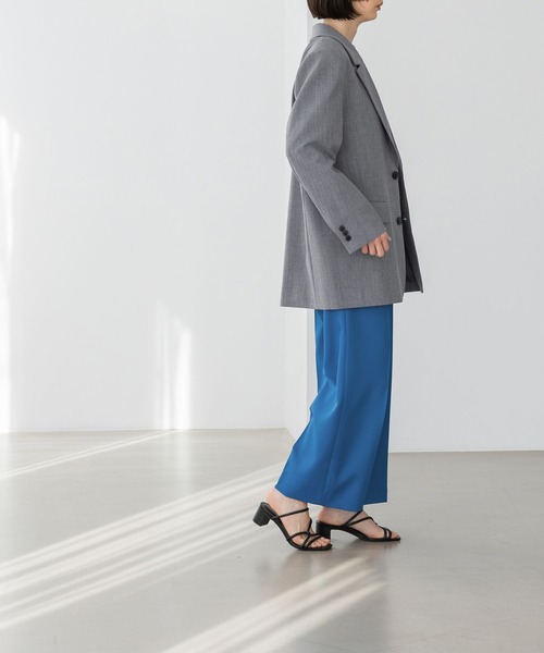 yuw（ユウ）の「テーラードジャケット　188867（テーラードジャケット・レディース・グレー/ネイビー・FREE）」の4枚目の写真