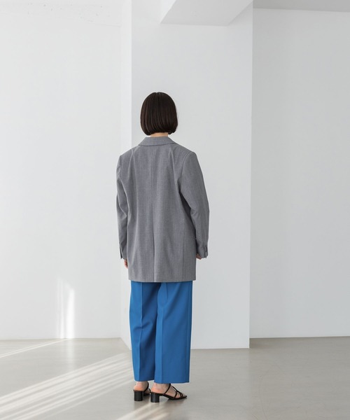 yuw（ユウ）の「テーラードジャケット　188867（テーラードジャケット・レディース・グレー/ネイビー・FREE）」の5枚目の写真