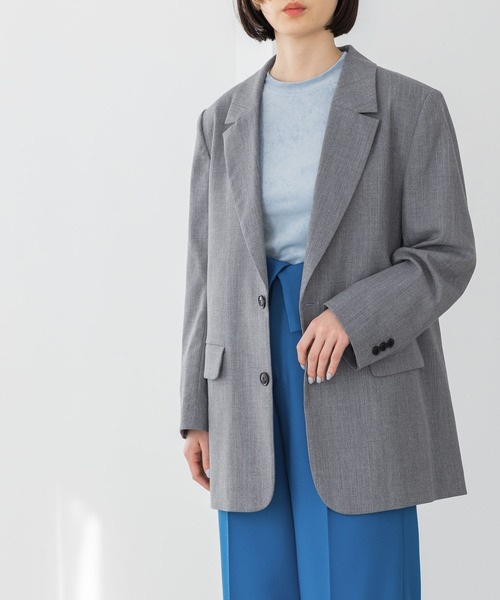 yuw（ユウ）の「テーラードジャケット　188867（テーラードジャケット・レディース・グレー/ネイビー・FREE）」の8枚目の写真