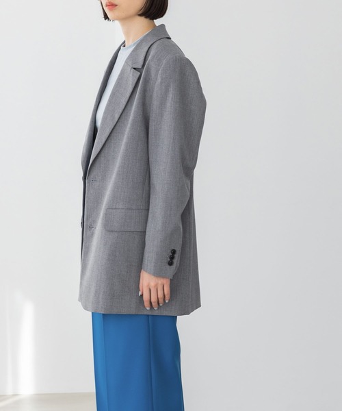 yuw（ユウ）の「テーラードジャケット　188867（テーラードジャケット・レディース・グレー/ネイビー・FREE）」の9枚目の写真