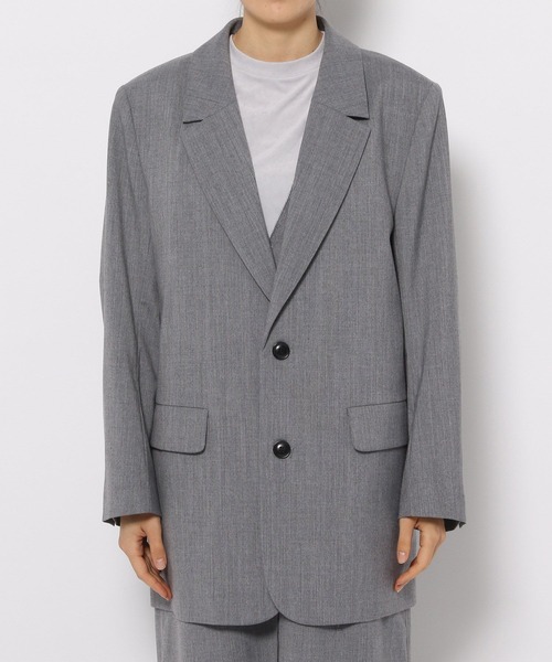 yuw（ユウ）の「テーラードジャケット　188867（テーラードジャケット・レディース・グレー/ネイビー・FREE）」の18枚目の写真