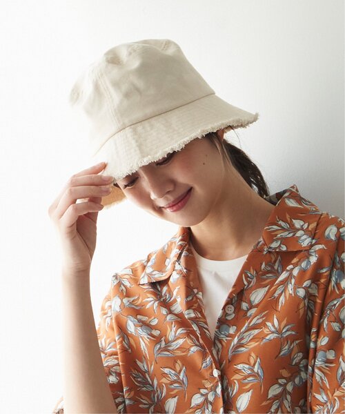 ikka（イッカ）の「UVフリンジバケットハット（ハット・レディース・グリーン/ブラック/オフホワイト・FREE）」の9枚目の写真