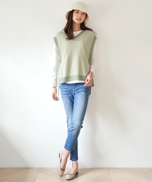 ikka（イッカ）の「UVフリンジバケットハット（ハット・レディース・グリーン/ブラック/オフホワイト・FREE）」の17枚目の写真