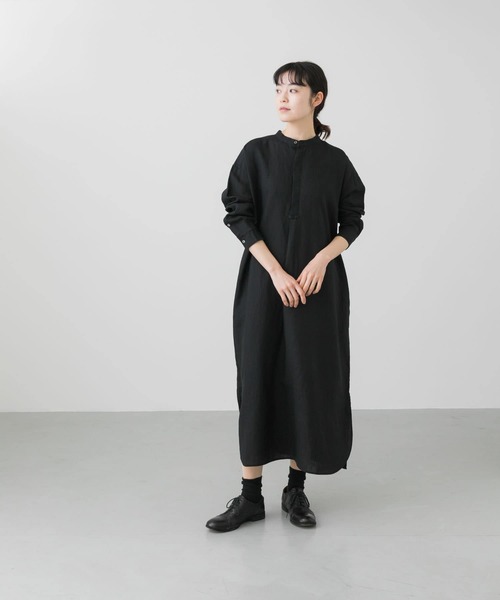 かぐれ（カグレ）の「リネンシャツワンピース（ワンピース