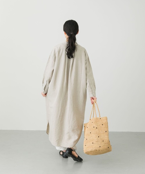 かぐれ（カグレ）の「リネンシャツワンピース（ワンピース