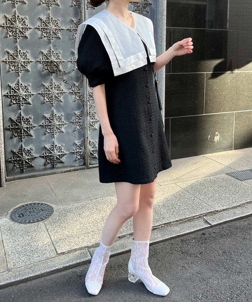 one after another NICE CLAUP（ワンアフターアナザーナイスクラップ）の「シアーショートブーツ（ブーツ・レディース・アイボリー/グレー/ホワイト・SMALL/MEDIUM/LARGE）」の21枚目の写真