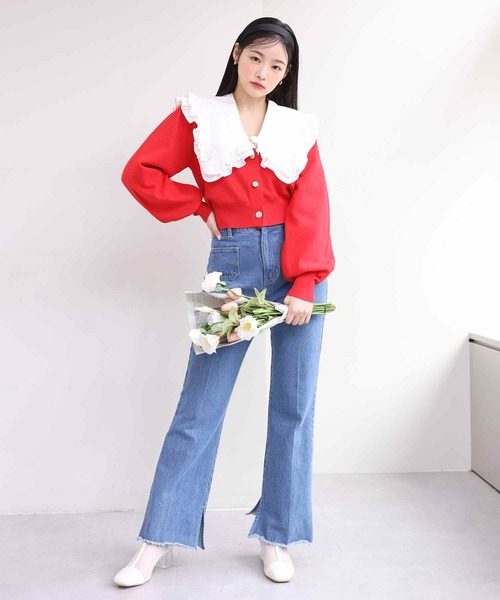 one after another NICE CLAUP（ワンアフターアナザーナイスクラップ）の「シアーショートブーツ（ブーツ・レディース・アイボリー/グレー/ホワイト・SMALL/MEDIUM/LARGE）」の17枚目の写真