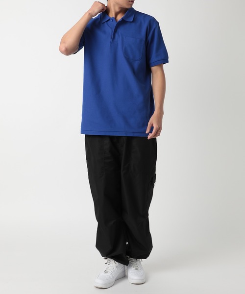 Printstar(プリントスター)の「【Printstar】 5.8オンス ポケット付き T/C 半袖ポロシャツ polo-shirts 鹿の子 UVカット 00100(ポロシャツ・レディース・ロイヤルブルー/ホワイト/ピンク/ネイビー/レッド/ブラック/ターコイズブルー/サックスブルー/オレンジ/イエロー/グレー・LL/M/S/L)」の18枚目の写真