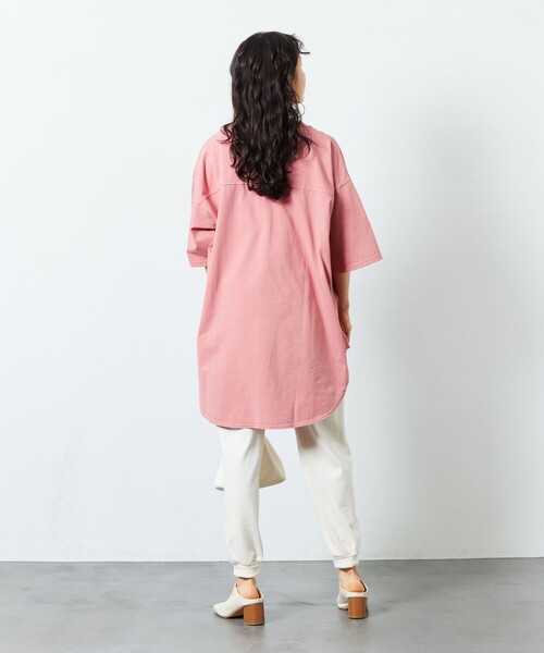 FREAK'S STORE（フリークスストア）の「【限定展開】PENNEYS×FREAK'S STORE/ペニーズ　別注 ピグメント フットボールTシャツ/ロゴT（Tシャツ/カットソー・レディース・ピンク/ブラック/グレー/ベージュ/オフホワイト・ﾌﾘ-）」の8枚目の写真