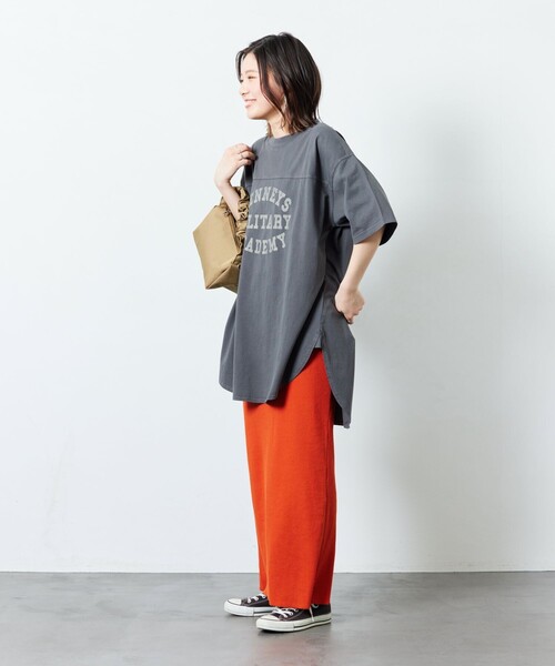 FREAK'S STORE（フリークスストア）の「【限定展開】PENNEYS×FREAK'S STORE/ペニーズ　別注 ピグメント フットボールTシャツ/ロゴT（Tシャツ/カットソー・レディース・ピンク/ブラック/グレー/ベージュ/オフホワイト・ﾌﾘ-）」の13枚目の写真