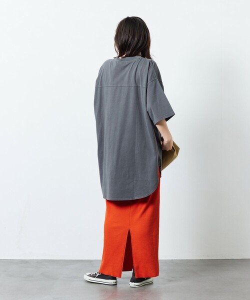 FREAK'S STORE（フリークスストア）の「【限定展開】PENNEYS×FREAK'S STORE/ペニーズ　別注 ピグメント フットボールTシャツ/ロゴT（Tシャツ/カットソー・レディース・ピンク/ブラック/グレー/ベージュ/オフホワイト・ﾌﾘ-）」の14枚目の写真