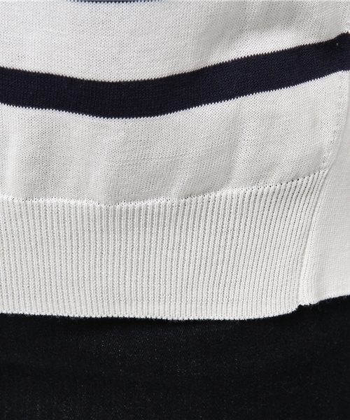 SHIPS for women（シップスフォーウィメン）の「★★ボーダー ドルマンショートスリーブ（ニット/セーター・レディース・レッド/ブルー/ネイビー・ONE SIZE）」の16枚目の写真