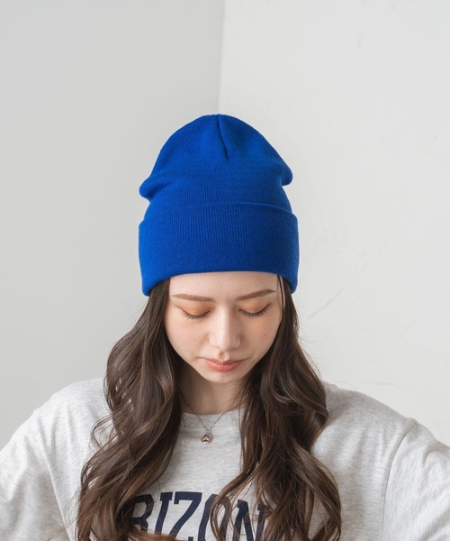 WEGO(ウィゴー)の「WEGO/カラービーニー(ニットキャップ/ビーニー・メンズ・ブラック/ブルー/ブラウン/オフホワイト・FREE)」の12枚目の写真