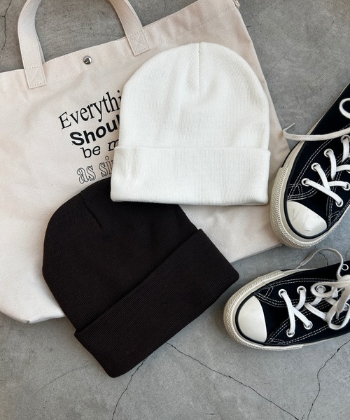 WEGO(ウィゴー)の「WEGO/カラービーニー(ニットキャップ/ビーニー・メンズ・ブラック/ブルー/ブラウン/オフホワイト・FREE)」の16枚目の写真
