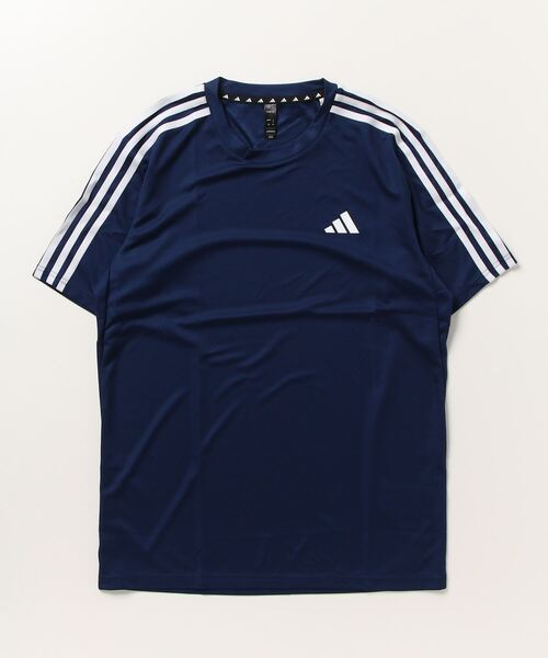 adidas(アディダス)の「アディダス adidas トレイン エッセンシャルズ スリーストライプス トレーニング半袖Tシャツ(Tシャツ/カットソー・メンズ・ブラック/ホワイト/ダークブルー・L/3L/M/LL/S)」の3枚目の写真