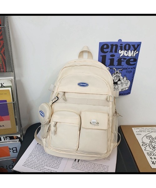 mushwear(マッシュウェア)の「FEIFANリュック(バックパック/リュック・メンズ・ブルー/ブラック/ホワイト/グリーン・FREE)」の10枚目の写真