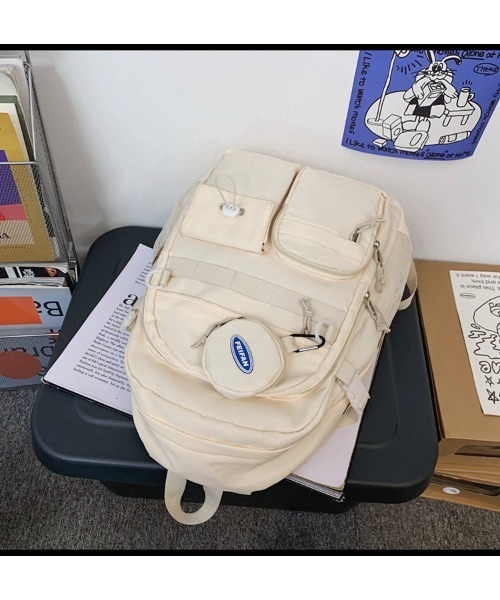 mushwear(マッシュウェア)の「FEIFANリュック(バックパック/リュック・メンズ・ブルー/ブラック/ホワイト/グリーン・FREE)」の6枚目の写真