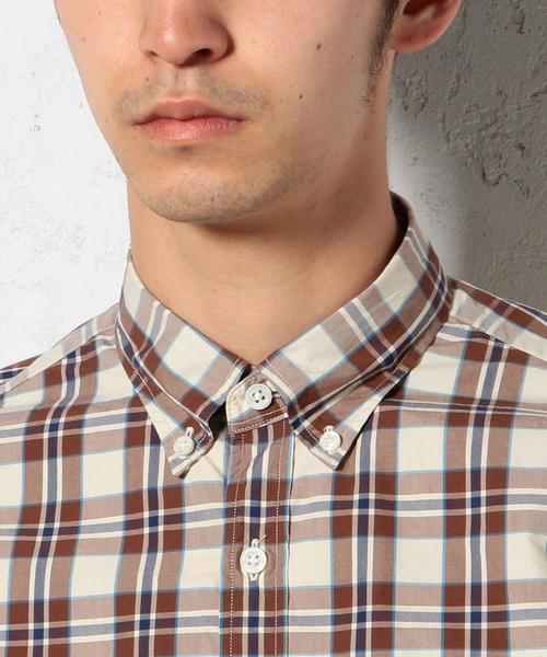 green label relaxing（グリーンレーベルリラクシング）の「STDM GLR PPLN シャツ◆（シャツ/ブラウス・メンズ・ブラウン/レッド/ケリー・LARGE/MEDIUM/SMALL/X-LARGE）」の12枚目の写真