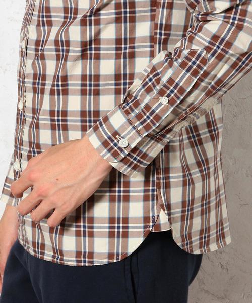 green label relaxing（グリーンレーベルリラクシング）の「STDM GLR PPLN シャツ◆（シャツ/ブラウス・メンズ・ブラウン/レッド/ケリー・LARGE/MEDIUM/SMALL/X-LARGE）」の13枚目の写真