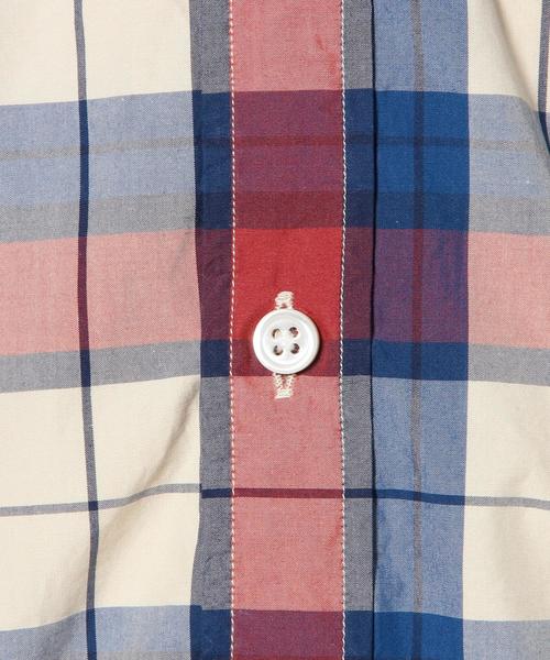 green label relaxing（グリーンレーベルリラクシング）の「STDM GLR PPLN シャツ◆（シャツ/ブラウス・メンズ・ブラウン/レッド/ケリー・LARGE/MEDIUM/SMALL/X-LARGE）」の6枚目の写真