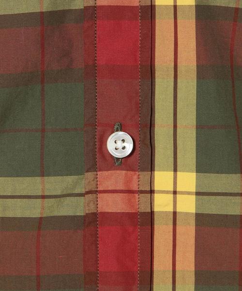 green label relaxing（グリーンレーベルリラクシング）の「STDM GLR PPLN シャツ◆（シャツ/ブラウス・メンズ・ブラウン/レッド/ケリー・LARGE/MEDIUM/SMALL/X-LARGE）」の8枚目の写真