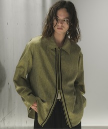 CASPER JOHN | Imitaition wool zip shirts/イミテーションウールジップシャツ(シャツ/ブラウス)