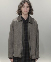 CASPER JOHN | Imitaition wool zip shirts/イミテーションウールジップシャツ(シャツ/ブラウス)
