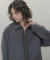 CASPER JOHN | Imitaition wool zip shirts/イミテーションウールジップシャツ(シャツ/ブラウス)