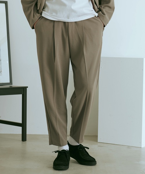 『CavariA/キャバリア』梨地パンツ（スラックス）｜SILVER BULLET（シルバーバレット）