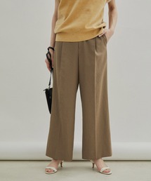 SALON adam et rope' | 【UVケア・接触冷感・洗える・速乾】麻ミックスセミワイドマニッシュパンツ/スラックス(その他パンツ)