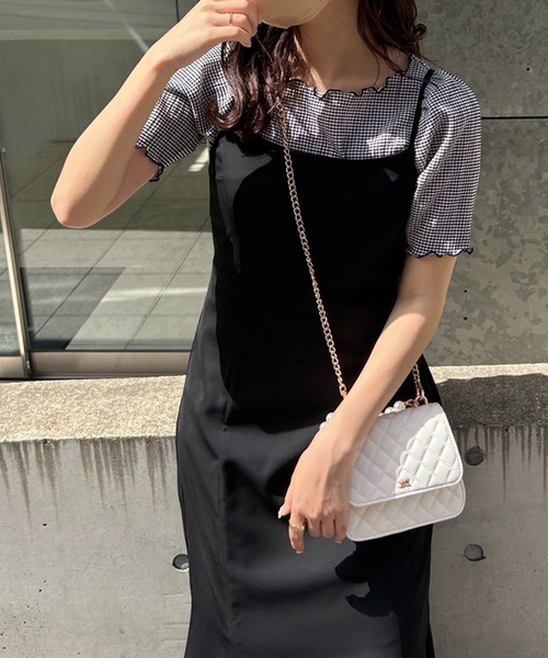 one after another NICE CLAUP（ワンアフターアナザーナイスクラップ）の「カットジャガードTee（Tシャツ/カットソー・レディース・ホワイト系その他/ホワイト/ブラック/アイボリー・FREE）」の14枚目の写真