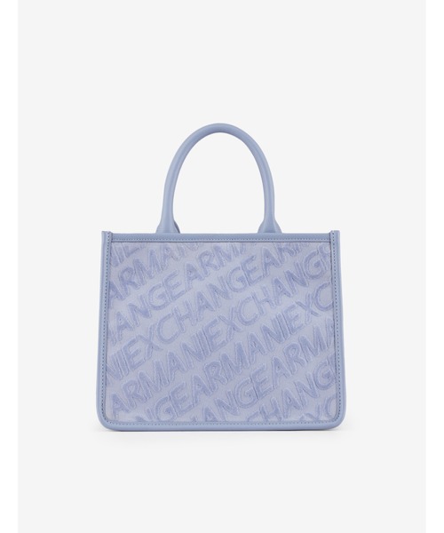 ARMANI EXCHANGE（アルマーニエクスチェンジ）の「【A|X アルマーニ エクスチェンジ】オールオーバーロゴ　ボックスミニハンドバッグ（ハンドバッグ・レディース・ブラック/ベージュ/サックスブルー・FREE）」の6枚目の写真