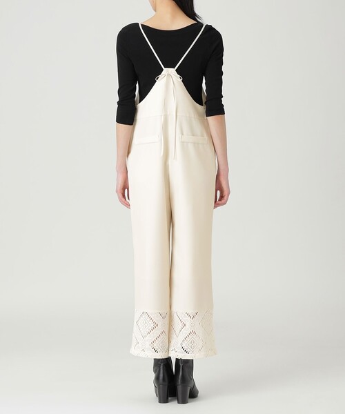 LOVELESS（ラブレス）の「キャミサロペット（サロペット/オーバーオール・レディース・ブラック/オフホワイト・36）」の5枚目の写真