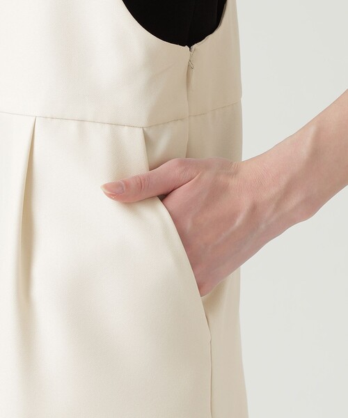 LOVELESS（ラブレス）の「キャミサロペット（サロペット/オーバーオール・レディース・ブラック/オフホワイト・36）」の6枚目の写真