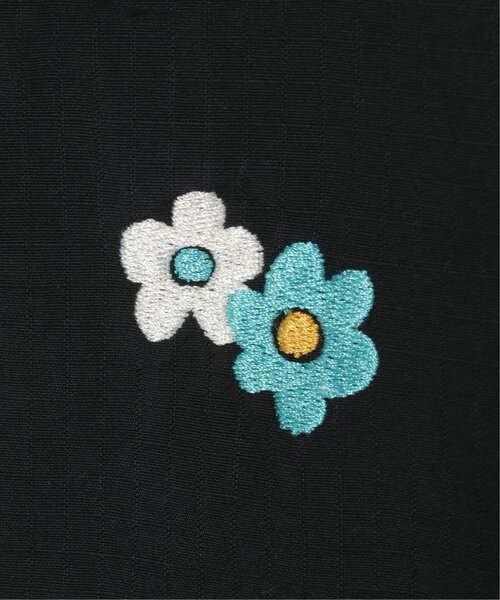 VENCEEXCHANGE（ヴァンスエクスチェンジ）の「フラワー刺繍ミリタリーベスト（ダウンベスト・メンズ・オリーブ/ブラック・M/L）」の6枚目の写真