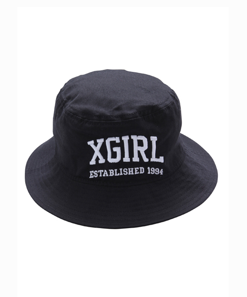 X-girl Stages（エックスガールステージス）の「XGIRL BUCKET HAT（ハット・キッズ・ブラック/ピンク/インディゴブルー・SMALL/X-SMALL/MEDIUM）」の2枚目の写真