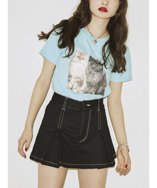 jouetie（ジュエティ）の「ベーシックタックスカパン（その他パンツ・レディース・ブラック/ベージュ/レッド・MEDIUM）」の4枚目の写真