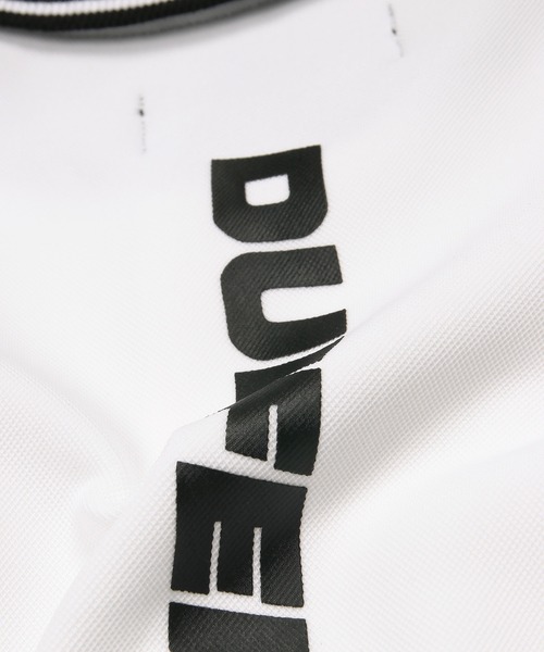The DUFFER of ST.GEORGE（ザダファーオブセントジョージ）の「〔BLACK LABEL〕"A-PACK" LOOSE POLO ：モノトーン オーバーサイズ ポロシャツ（ポロシャツ・メンズ・ホワイト/ブラック・LARGE/MEDIUM）」の6枚目の写真