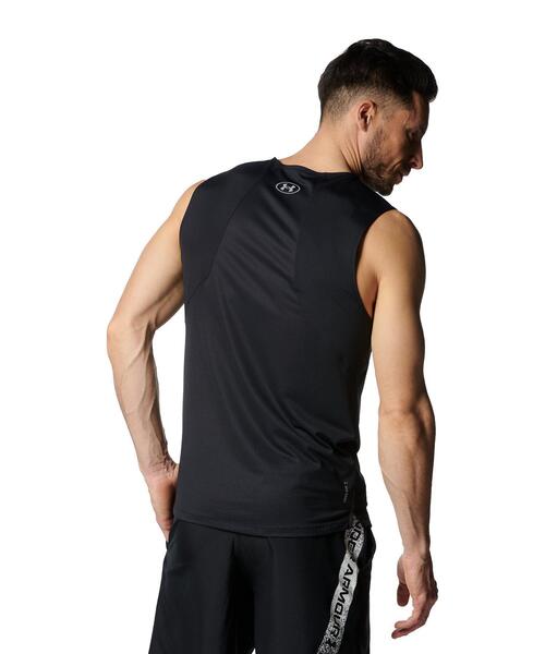 UNDER ARMOUR（アンダーアーマー）の「UAアイソチル スリーブレスTシャツ 〈グラフィック〉（トレーニング/メンズ）（タンクトップ・メンズ・ブラック・S/XL/L/XXL/M/3XL）」の7枚目の写真