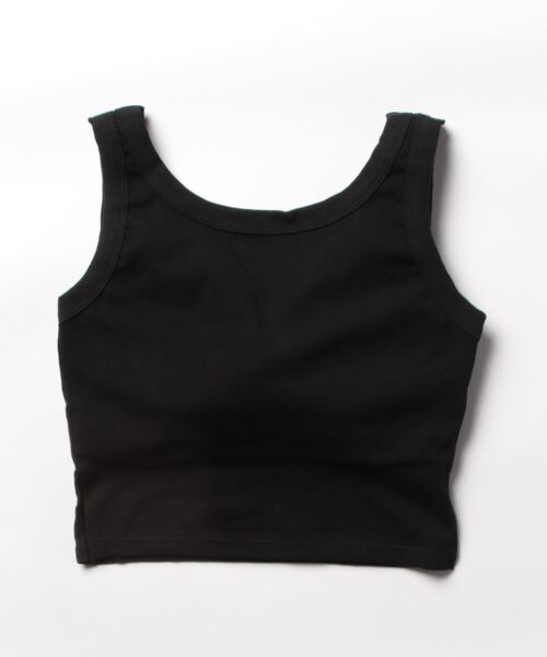 meJane（ミージェーン）の「カップ付きショートタンクトップ（タンクトップ・レディース・チャコールグレー/ホワイト/ブラック・FREE）」の18枚目の写真