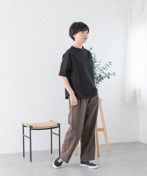 FORK&SPOON（フォークアンドスプーン）の「FORK&SPOON　コットンリネンテクスチャーパンツ（その他パンツ・レディース・ホワイト/ブラック/ブラウン・2/1）」の17枚目の写真