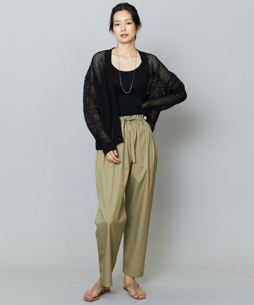1er Arrondissement(プルミエアロンディスモン)の「コットンポリテーパードパンツ(その他パンツ・レディース・ブラック/カーキ・36/38)」の4枚目の写真