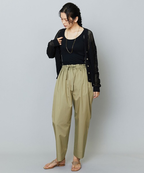 1er Arrondissement(プルミエアロンディスモン)の「コットンポリテーパードパンツ(その他パンツ・レディース・ブラック/カーキ・36/38)」の7枚目の写真
